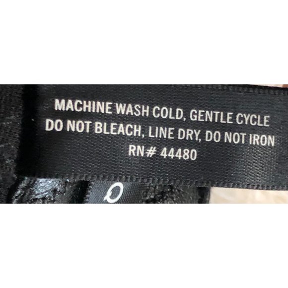 Aqua Black Quilted Faux Leather Pants  - Size 27 - Picture 9 of 10